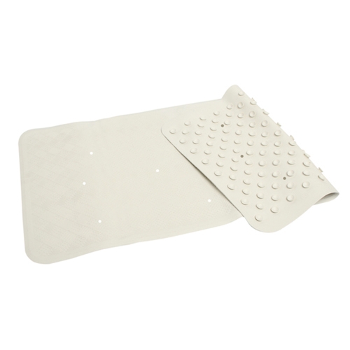 Rubber Bath Mat White Large
